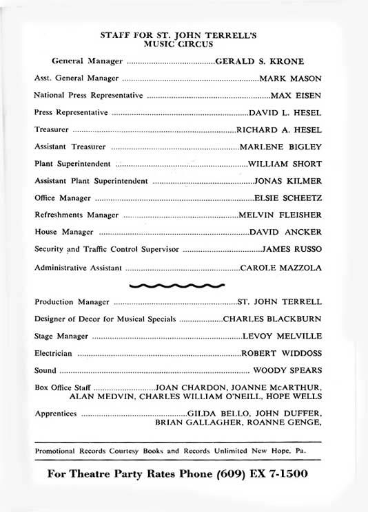 'Liberace' 1966 playbill, page 14