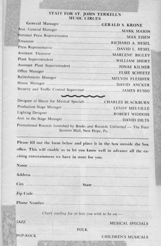 'The Supremes' 1966 playbill, page 14