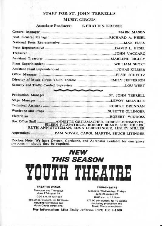 'Wayne Newton 1967 playbill, page 6