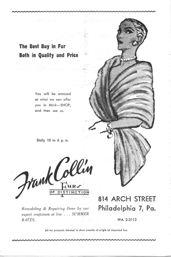 'Wish You Were Here' 1956 playbill, page 5