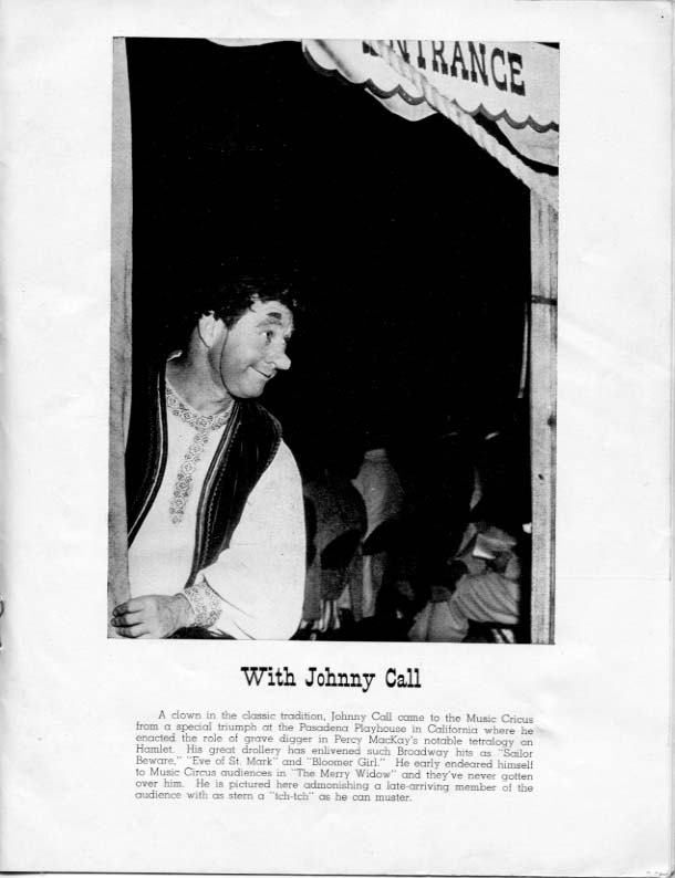 '1949 Season Souvenir Program, page 5