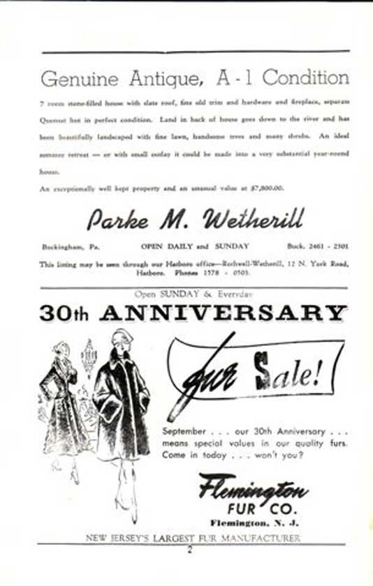 'Good News' 1950 playbill, page 2