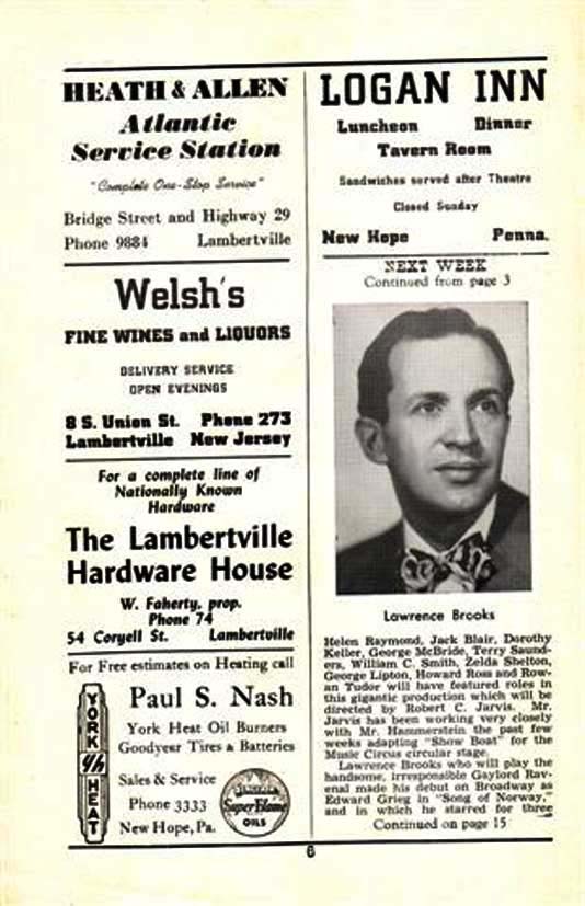 'Good News' 1950 playbill, page 6