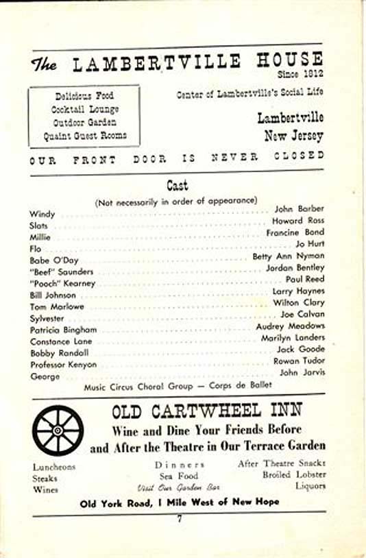 'Good News' 1950 playbill, page 7