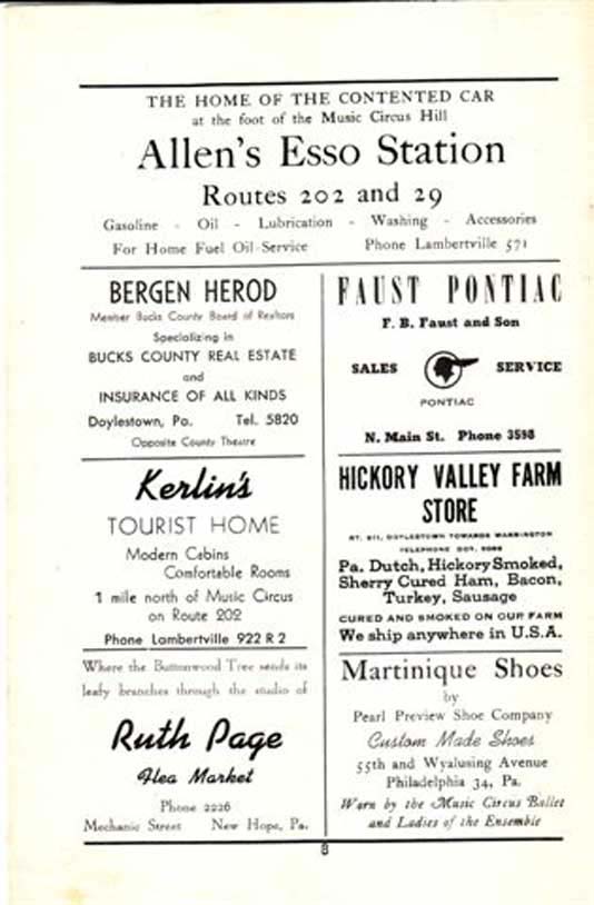 'Good News' 1950 playbill, page 8