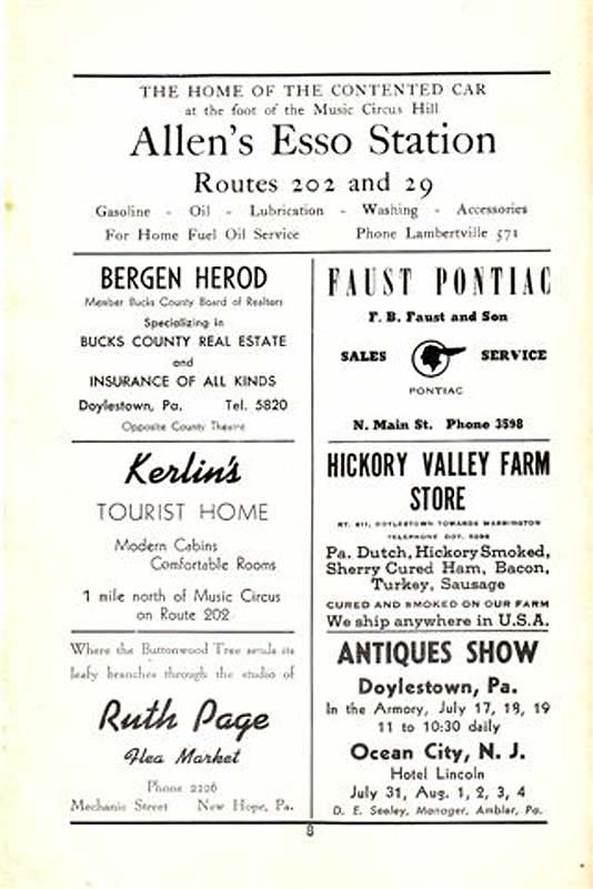 'The Great Waltz' 1950 playbill, page 8