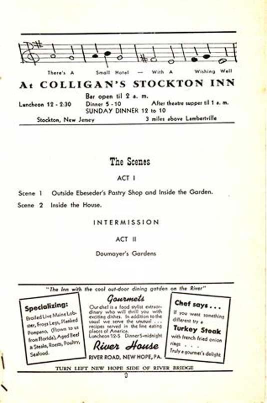 'The Great Waltz' 1950 playbill, page 9