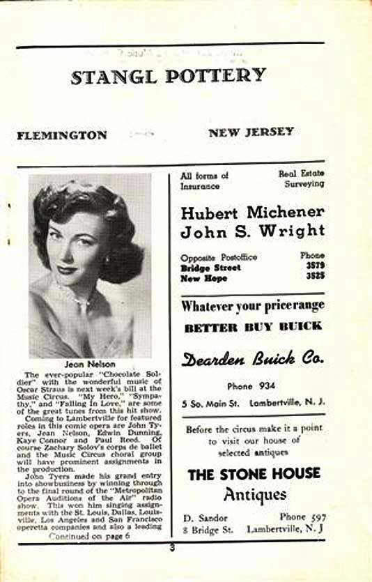 'Hit the Deck' 1950 playbill, page 3