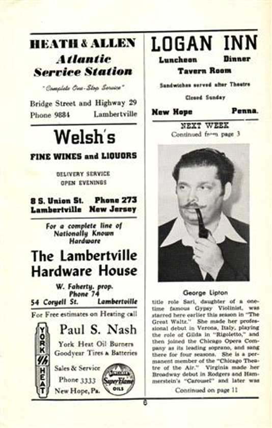 'No, No Nanette' 1950 playbill, page 6