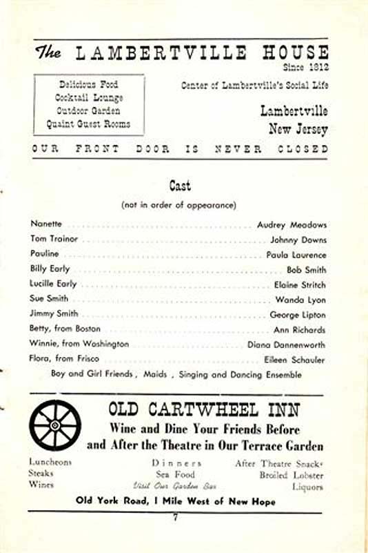 'No, No Nanette' 1950 playbill, page 7