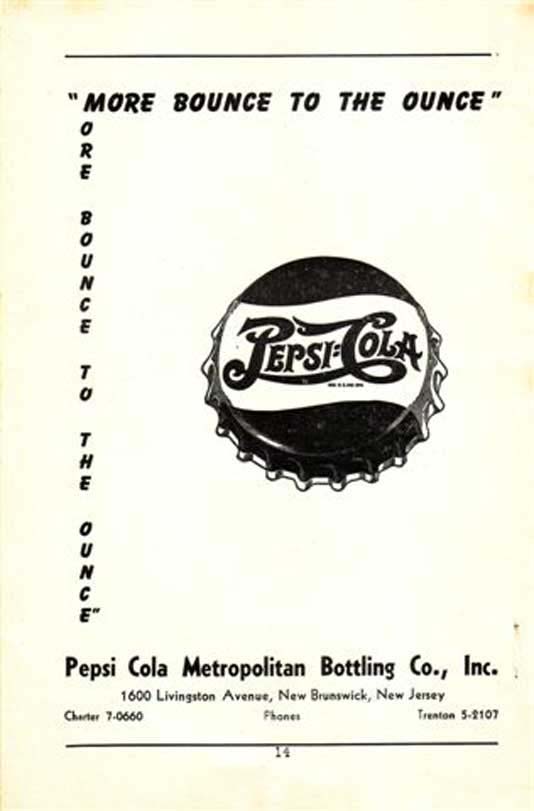 'The Red Mill' 1950 playbill, page 14