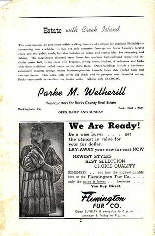 'Rio Rita' 1950 playbill, page 2