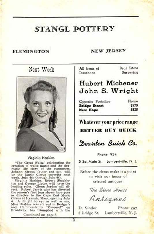 'Rio Rita' 1950 playbill, page 3