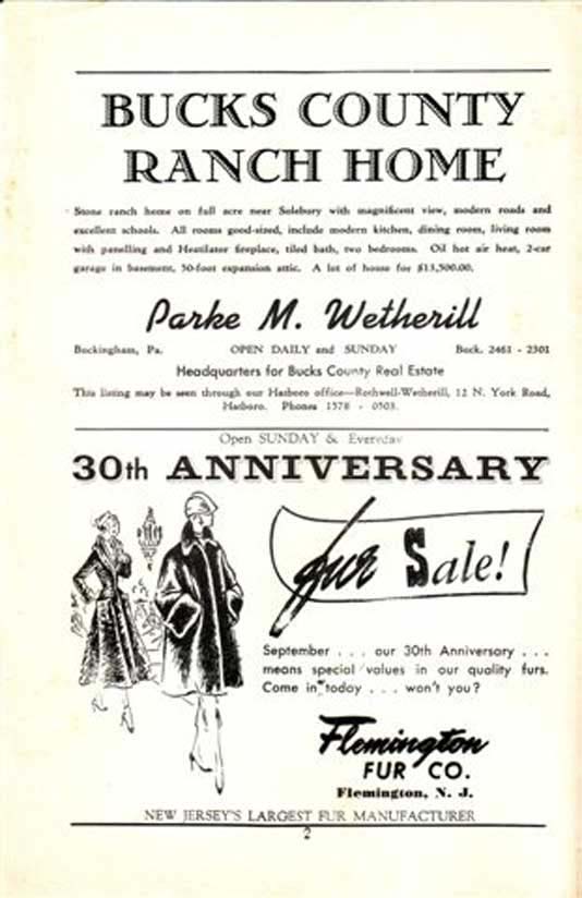 'Show Boat' 1950 playbill, page 2