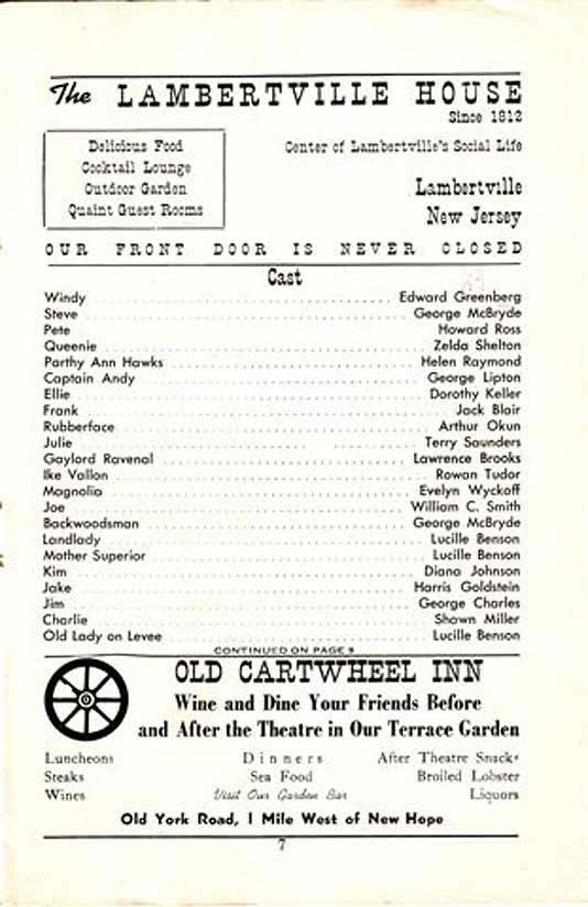 'Show Boat' 1950 playbill, page 7