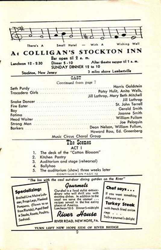'Show Boat' 1950 playbill, page 9