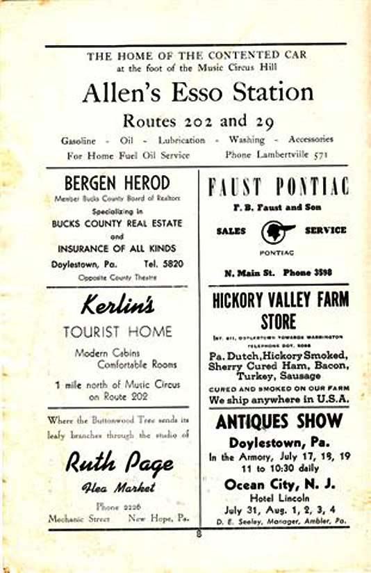 'Song of Norway' 1950 playbill, page 8