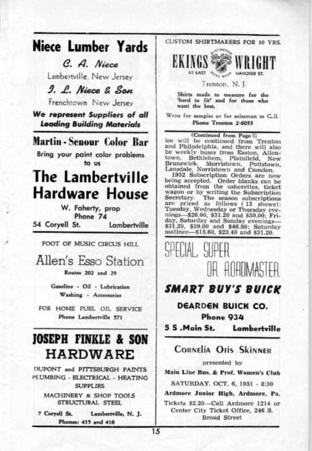 'Carmen Jones' 1951 playbill, page 14