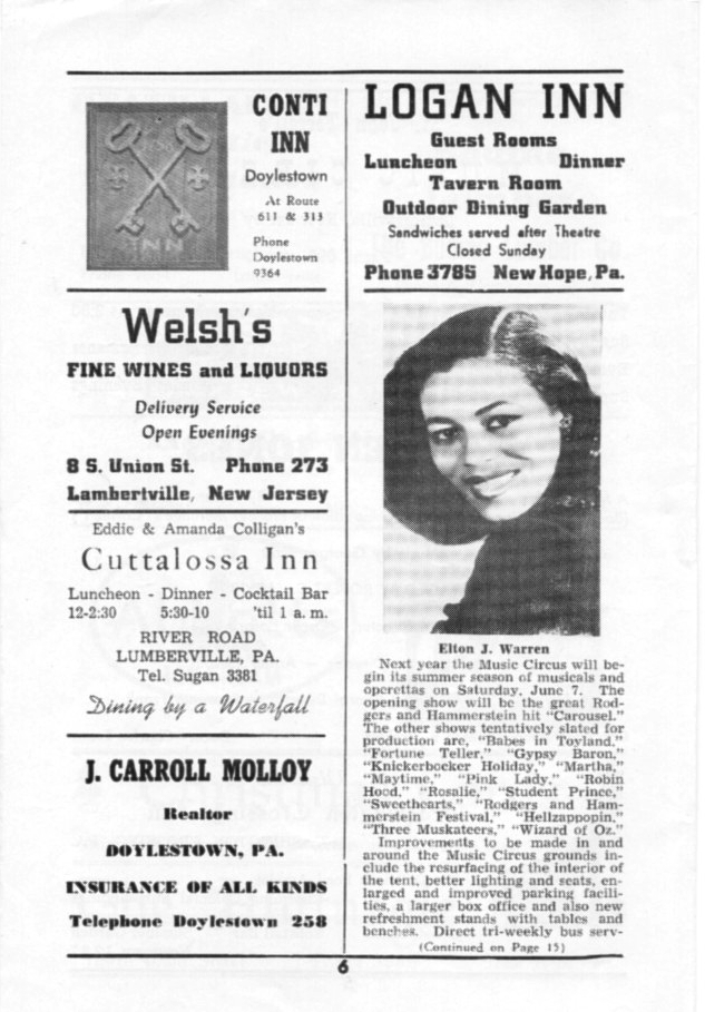 'Carmen Jones' 1951 playbill, page 5