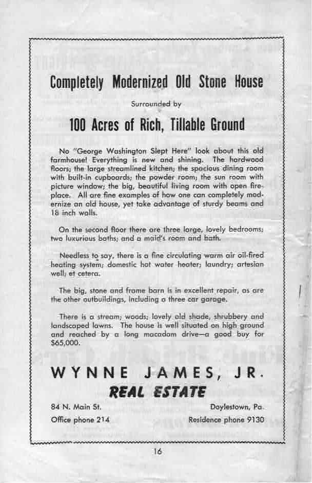 'Show Boat' 1951 playbill, page 15