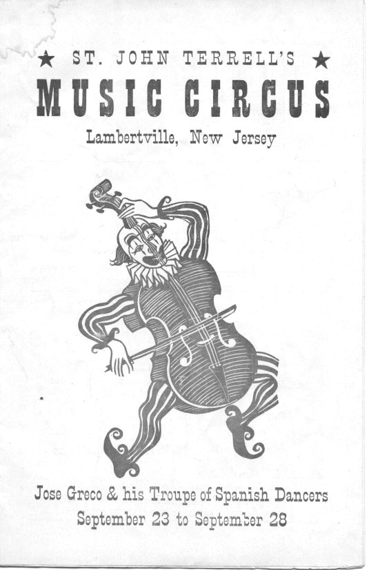 'José Greco and his Troupe of Spanish Dancers' 1952 playbill, cover