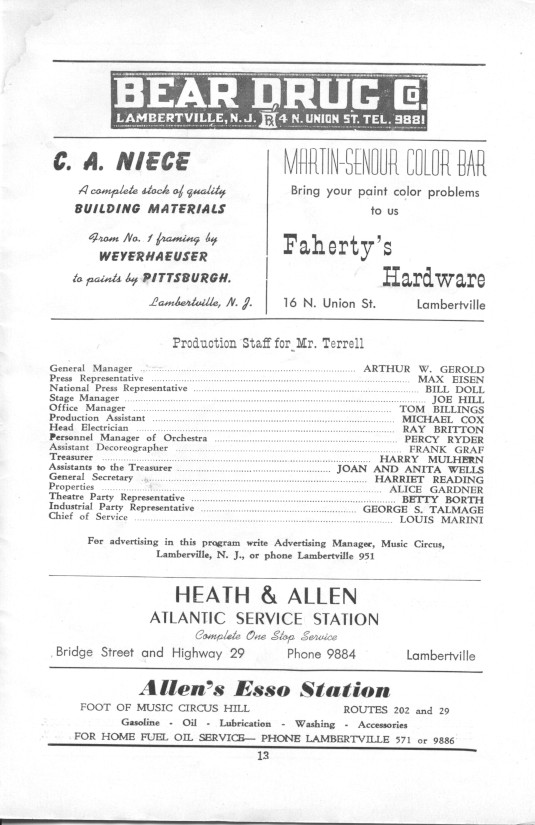 'José Greco and his Troupe of Spanish Dancers' 1952 playbill, page 13