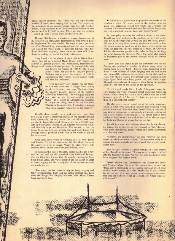 1952 Music Circus Season Souvenir Program, page 4