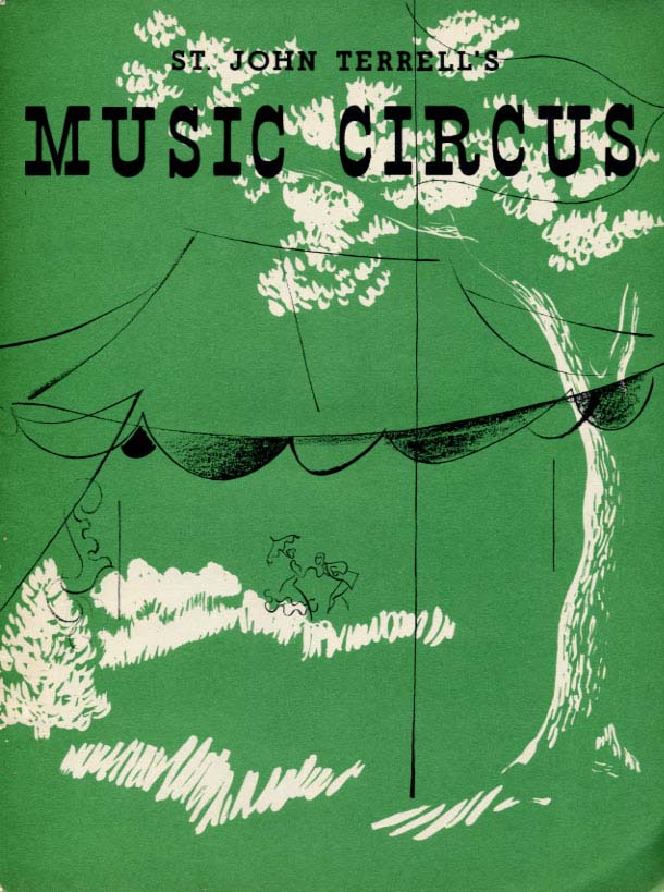 1953 Music Circus Season Souvenir Program, front cover
