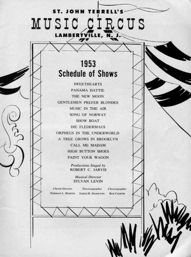 1953 Music Circus Season Souvenir Program, page 3