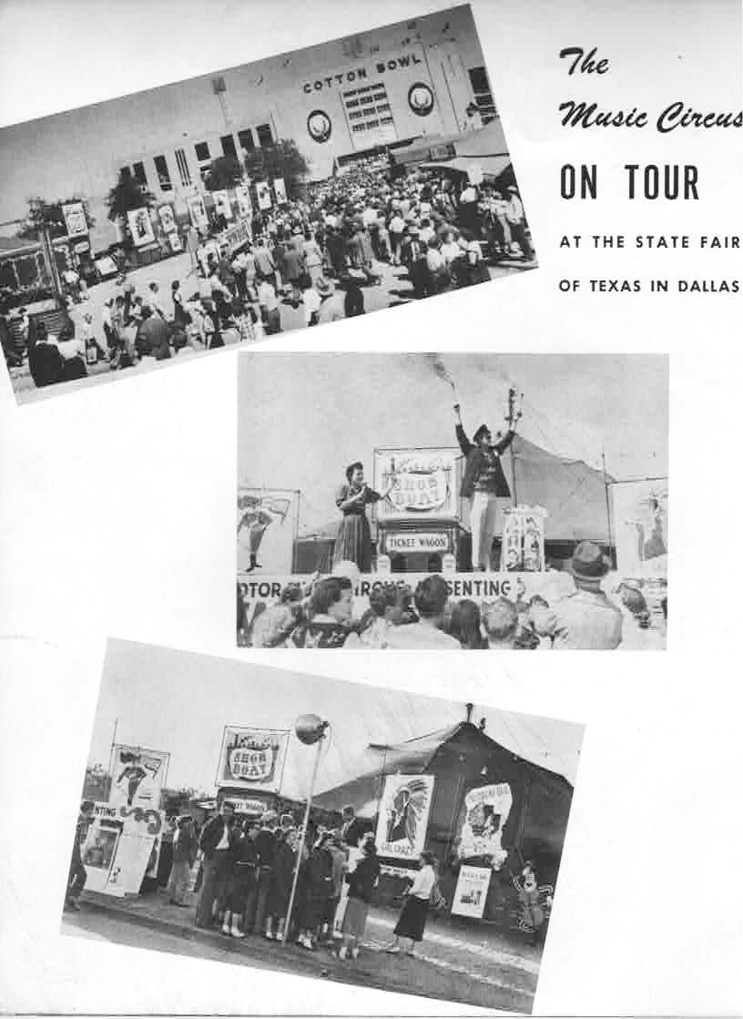1954 Music Circus Season Souvenir Program, page 2