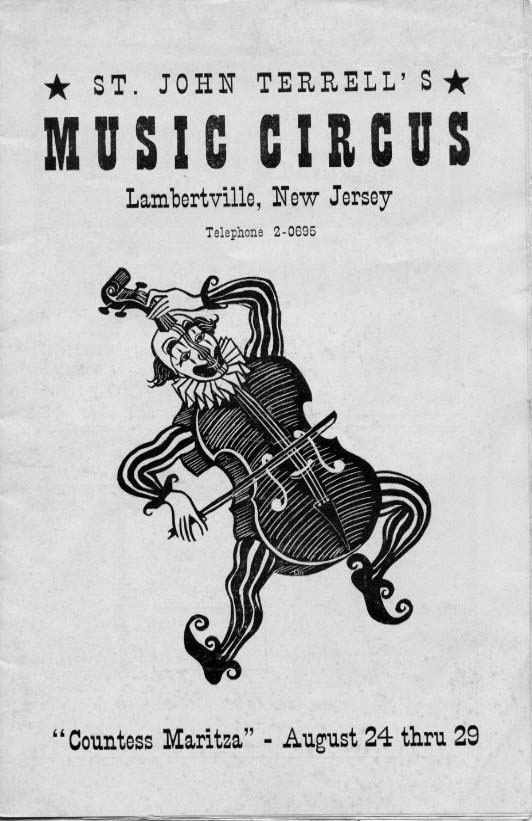'Countess Maritza' 1954 playbill, cover