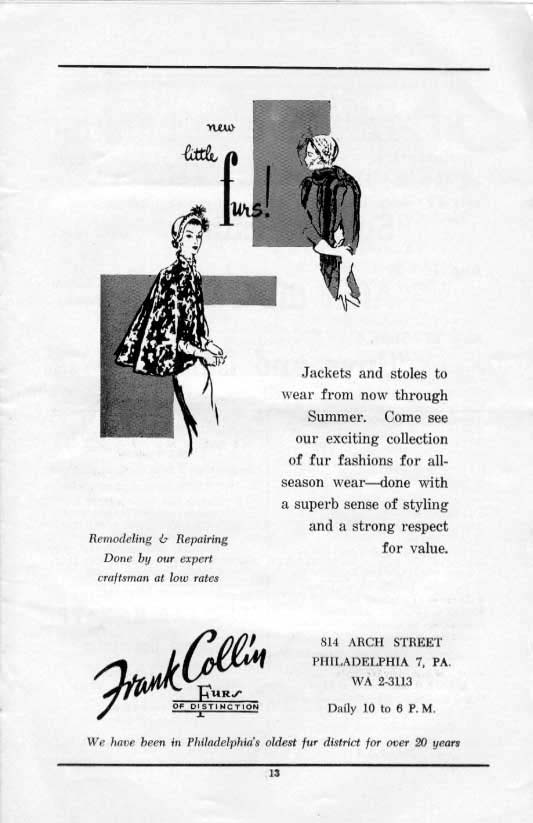 'After the Ball' 1955 playbill, page 13