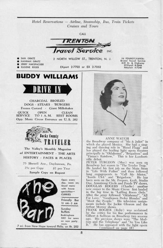 'Me and Juliet' 1955 playbill, page 8