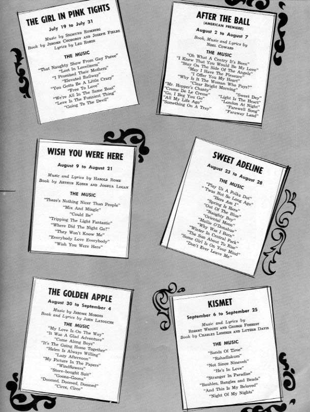 1955 Music Circus Season Souvenir Program, page 11