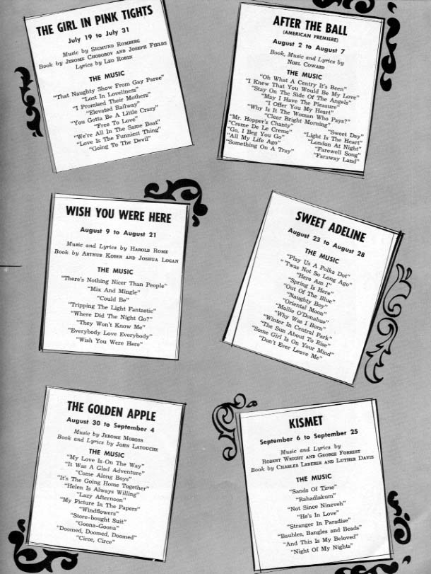 1955 Music Circus Season Souvenir Program, page 11