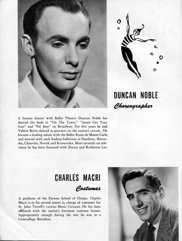 1955 Music Circus Season Souvenir Program, page 18