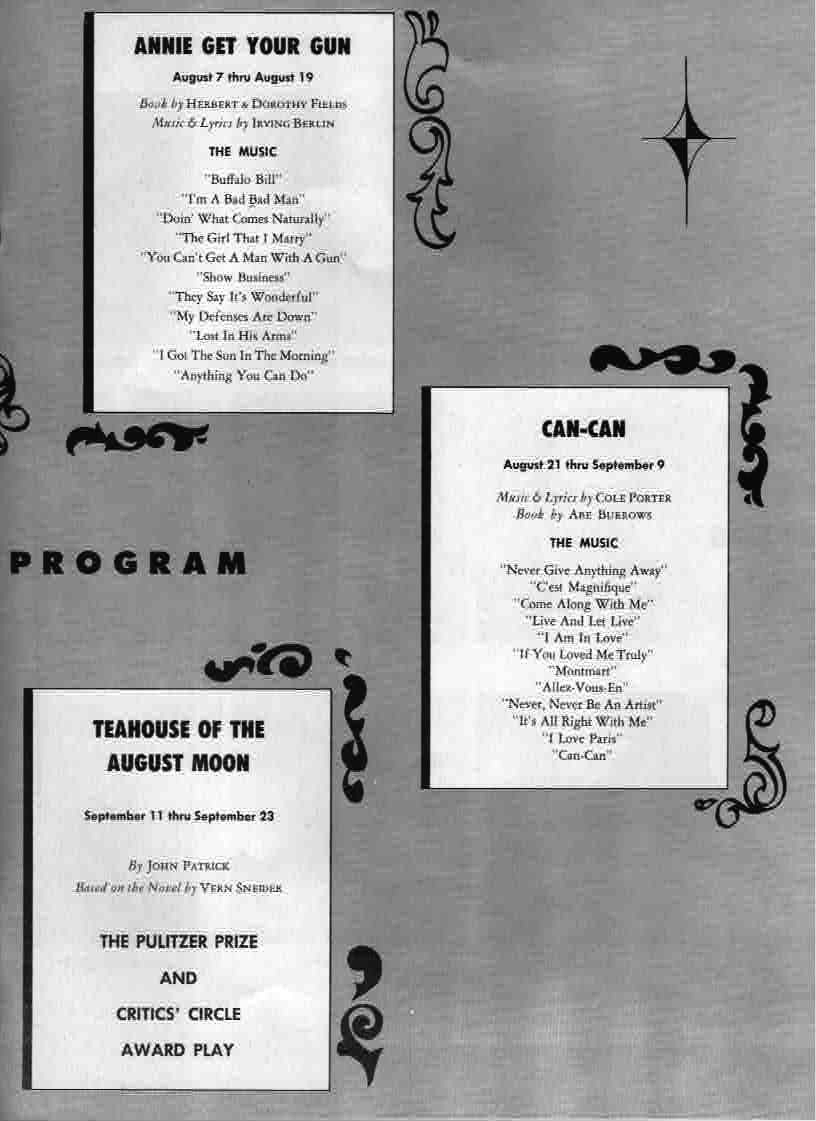 1956 Music Circus Season Souvenir Program, page 11