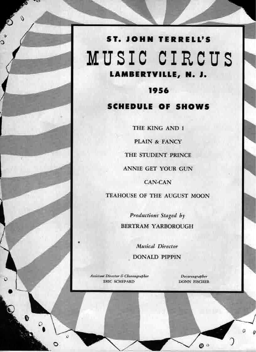 1956 Music Circus Season Souvenir Program, page 3