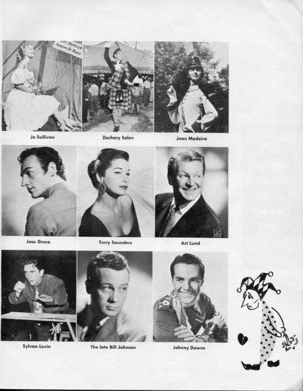 1957 Music Circus Season Souvenir Program, page 16