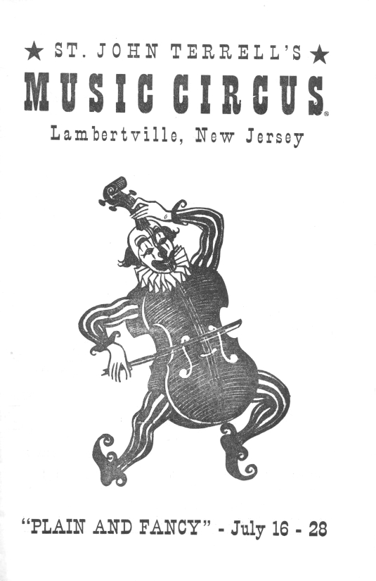 'Plain and Fancy' 1957 playbill, frontcover