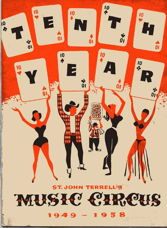 1958 Music Circus Season Souvenir Program, front cover