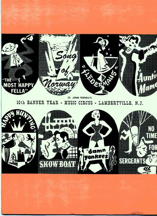 1958 Music Circus Season Souvenir Program, inside front cover