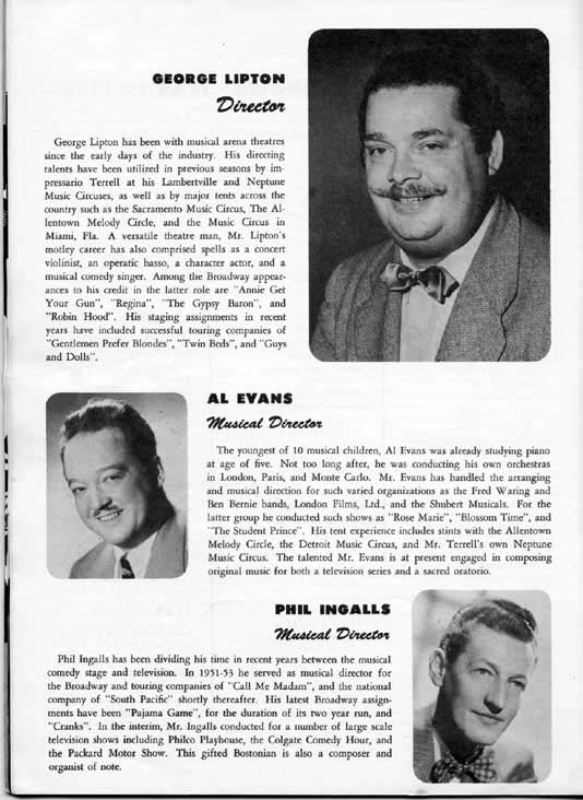 1958 Music Circus Season Souvenir Program, page 6