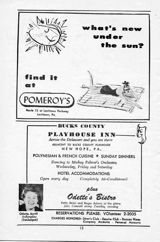 'Show Boat' 1958 playbill, page12 