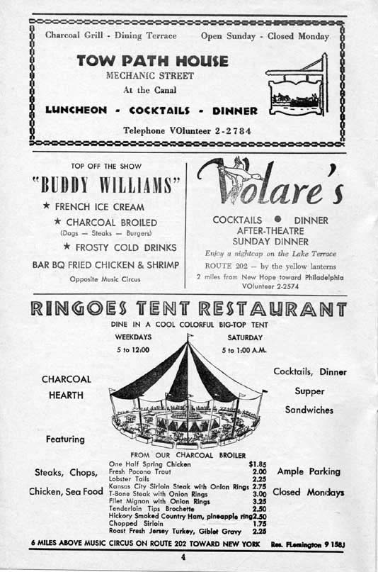 'Show Boat' 1958 playbill, page 4