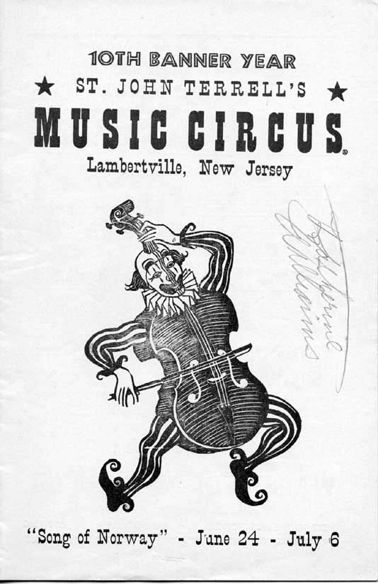'Song of Norway' 1958 playbill, cover