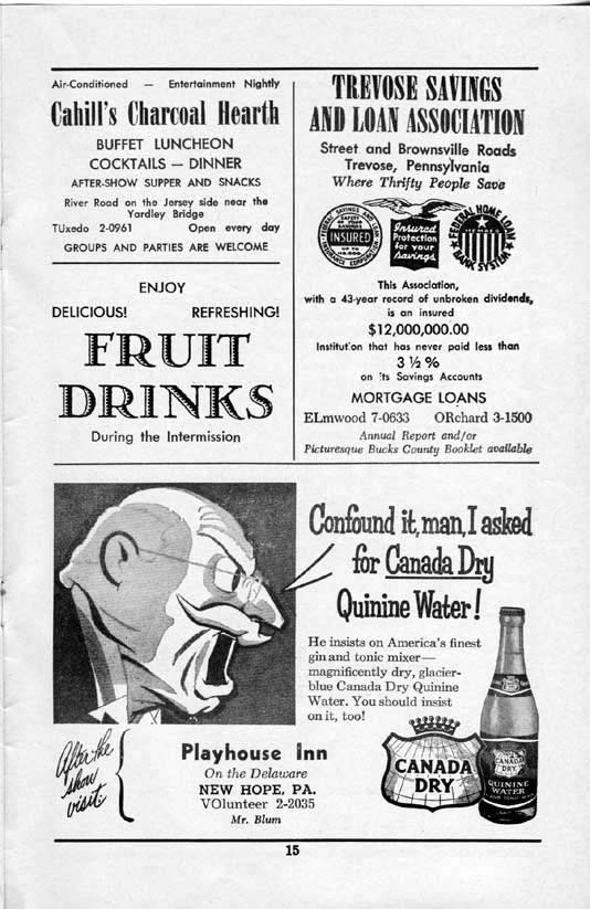 'Song of Norway' 1958 playbill, page 15