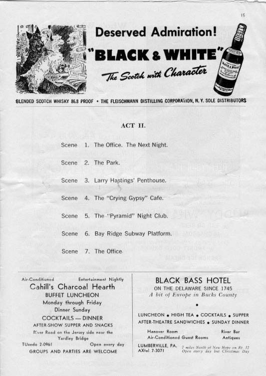 'Bells Are Ringing' 1959 playbill, page 17