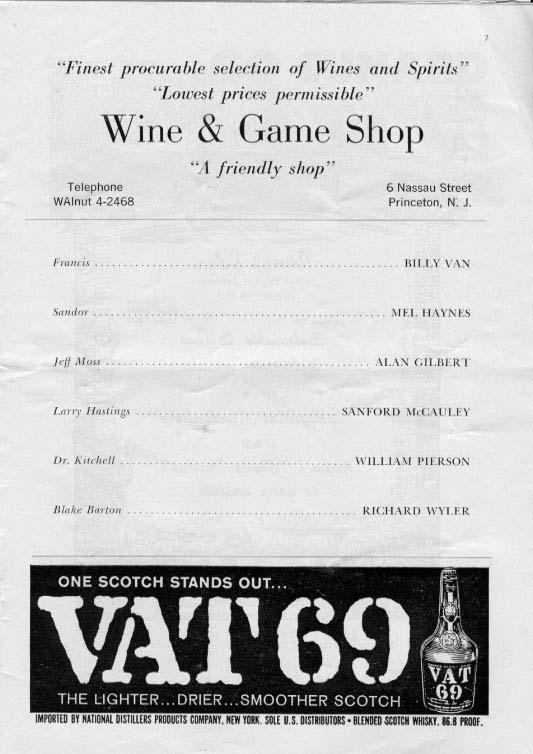 'Bells Are Ringing' 1959 playbill, page 9