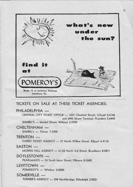 'Brigadoon' 1959 playbill, page 19